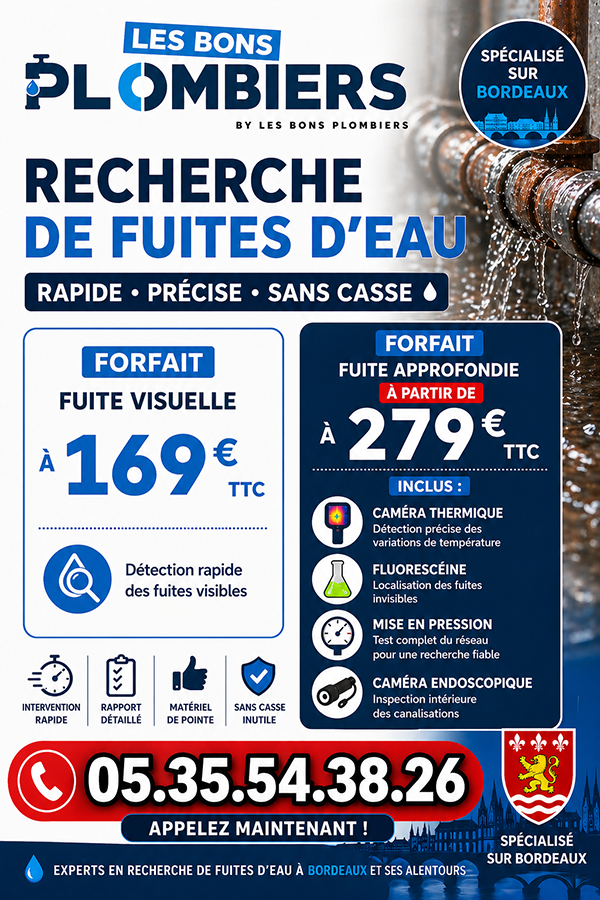 Recherche de Fuite Cenon